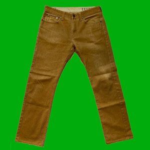 Mens Brown Denim Bullhead Jeans